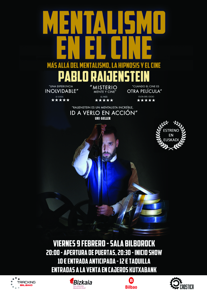 Cartel Mentalismo en el Cine Pablo Raijenstein