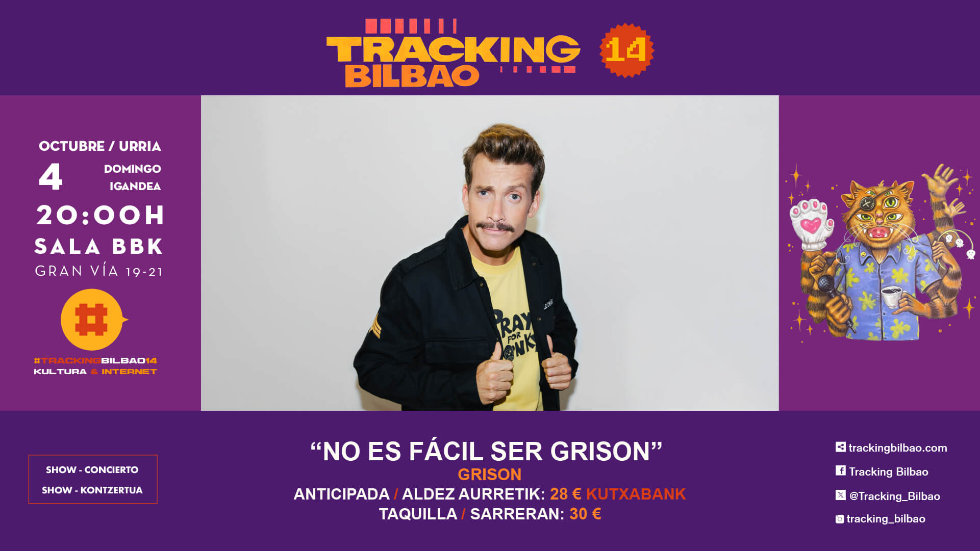 Grison en Tracking Bilbao 2026